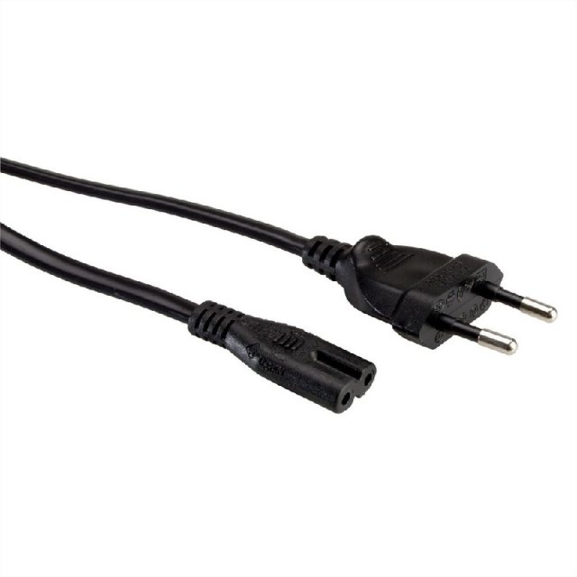 Kablovi, adapteri i punjači - ROTRONIC EURO POWER CABLE 2PIN BLACK 1M - Avalon ltd